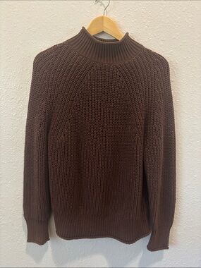J. Crew Brown Knit Cowl Neck Sweater